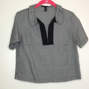 boxy polo top- forever 21